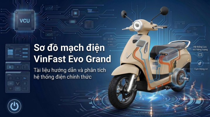 Sơ đồ mạch điện VinFast Evo Grand chi tiết (Full + Hướng dẫn)
