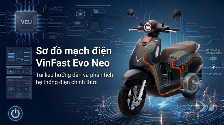 Sơ đồ mạch điện VinFast Evo Neo chi tiết (Full + Hướng dẫn)