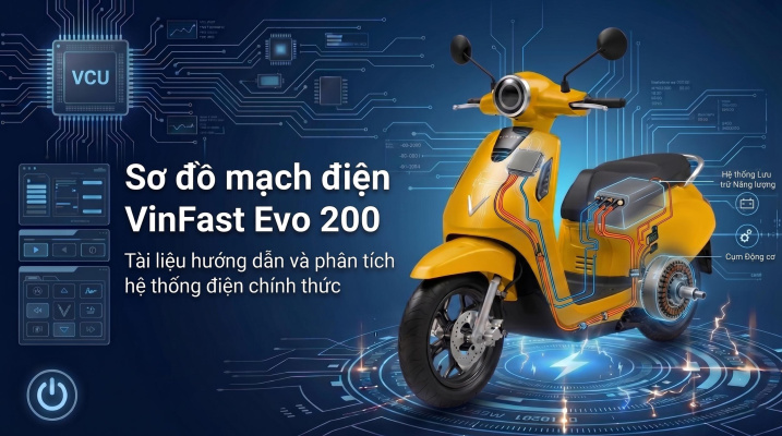Sơ đồ mạch điện VinFast Evo 200 chi tiết 2026