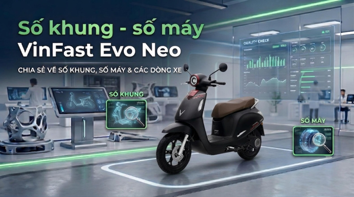 Số Khung Số Máy VinFast Evo Neo: Vị Trí & Cách Tra Cứu