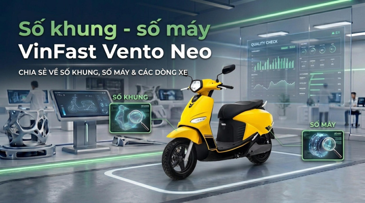 Số Khung Số Máy VinFast Vento Neo: Vị Trí & Cách Tra Cứu