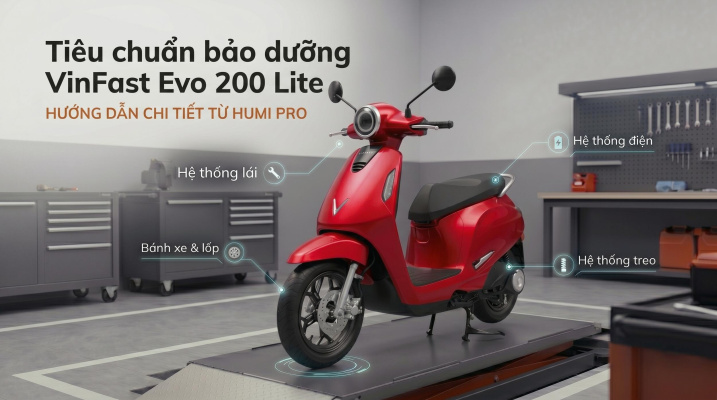 Tiêu Chuẩn Bảo Dưỡng VinFast Evo 200 Lite: Hướng Dẫn Cho Thợ